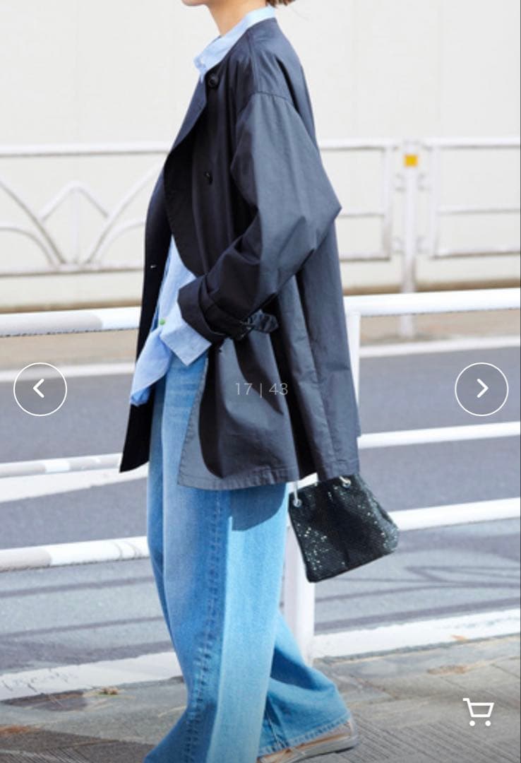 JOURNAL STANDARD relume ノーカラーライトショートコート