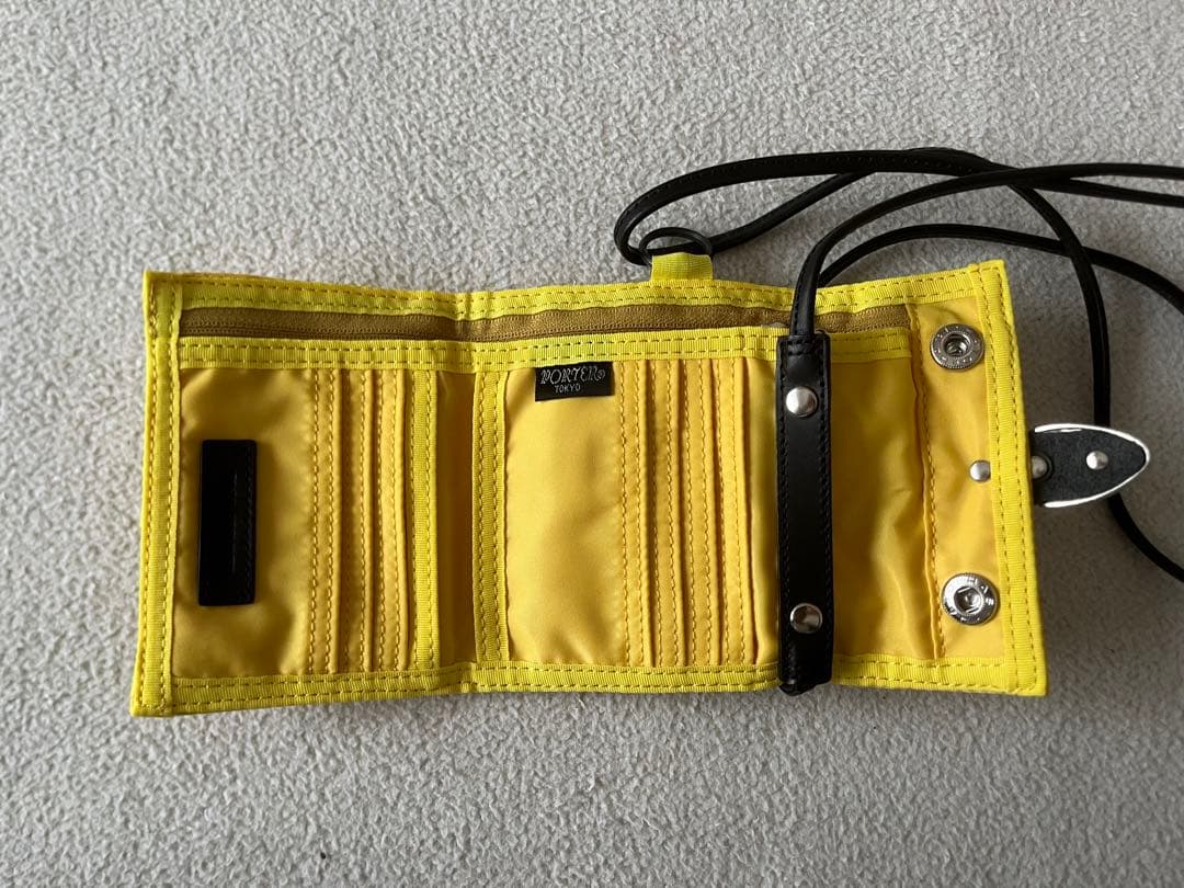 美品　toga x porter コラボ　ショルダーウォレット　イエロー