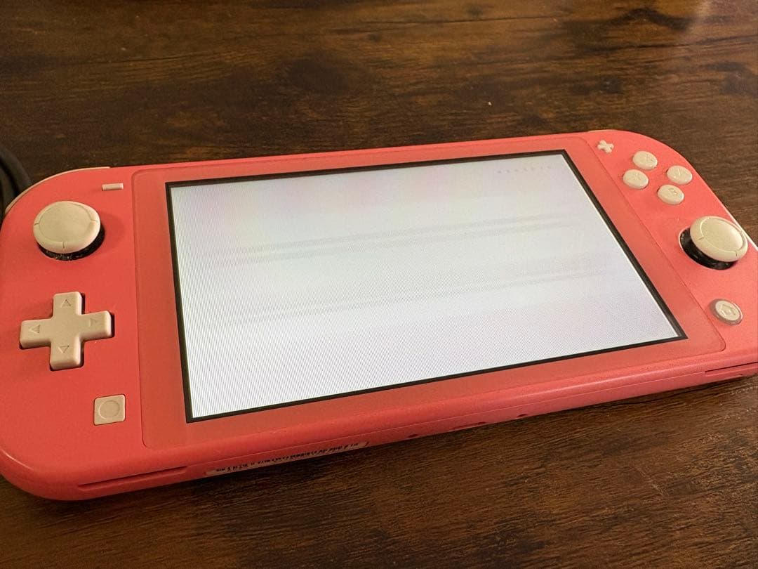 ジャンク品Nintendo Switch Lite ピンク ACアダプター付き