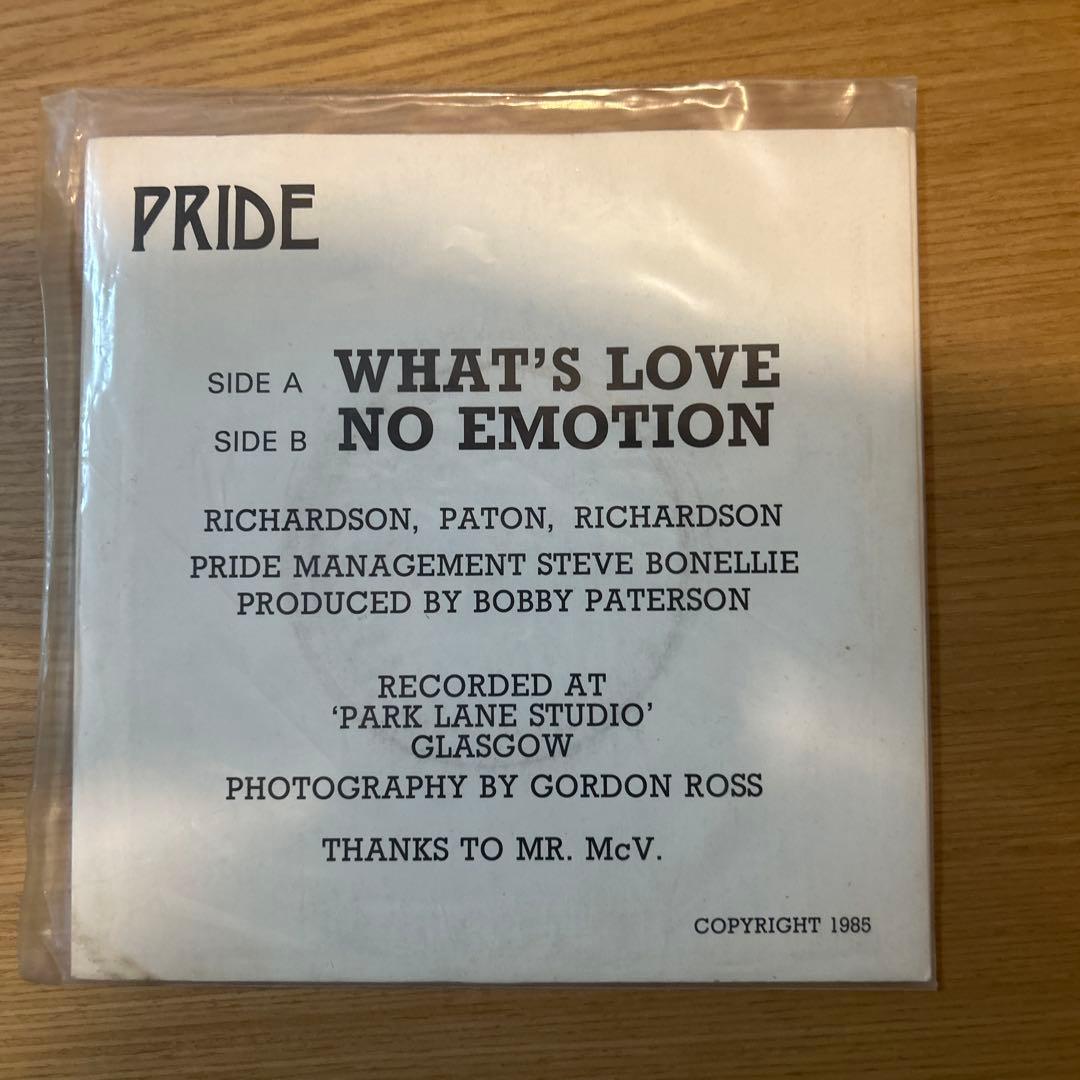 Pride - What's Love 7インチ