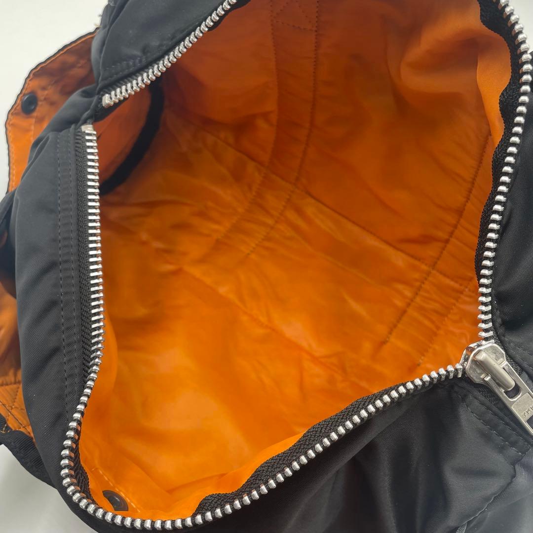 【美品】 POTER ポーター タンカー ドラム ハンドバッグ ブラック S