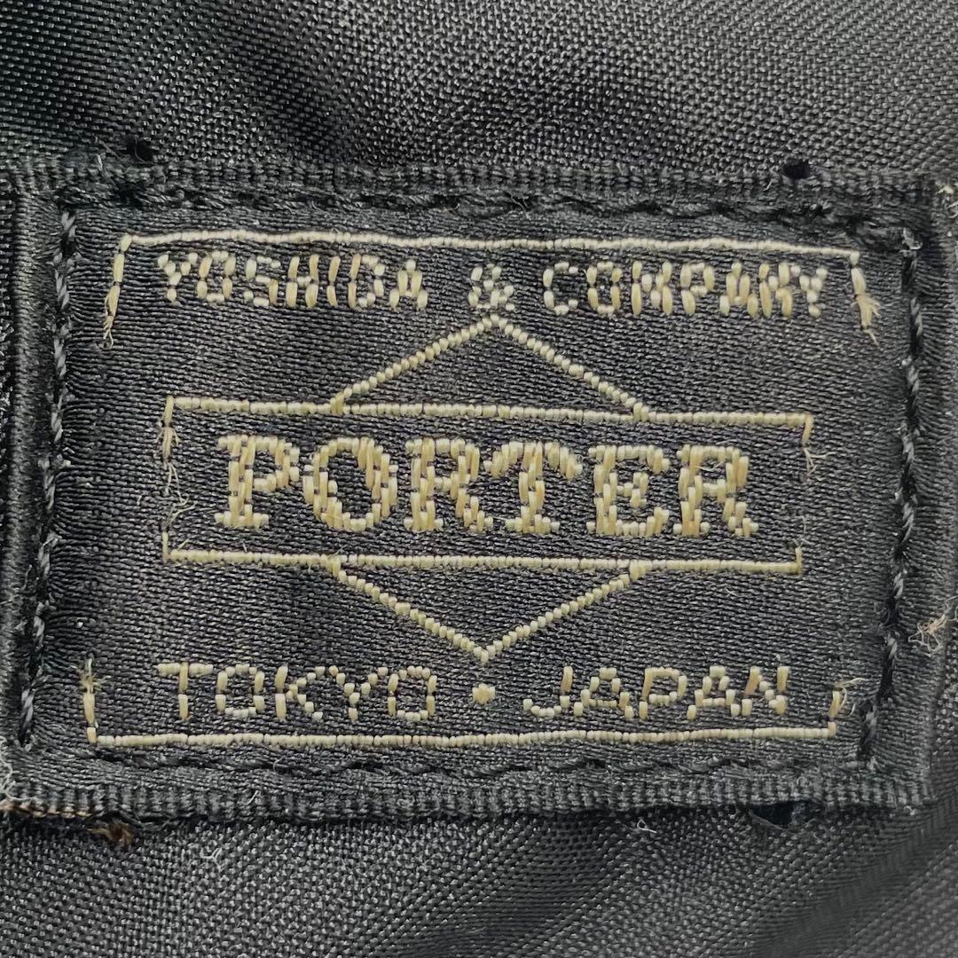 【美品】 POTER ポーター タンカー ドラム ハンドバッグ ブラック S