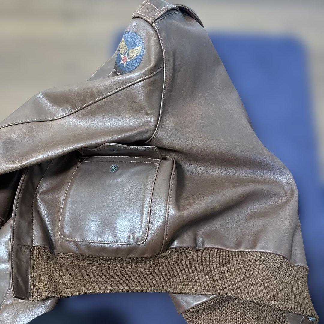 ROUGH WEAR リアルマッコイズ　A-2 フライトジャケット　レザー