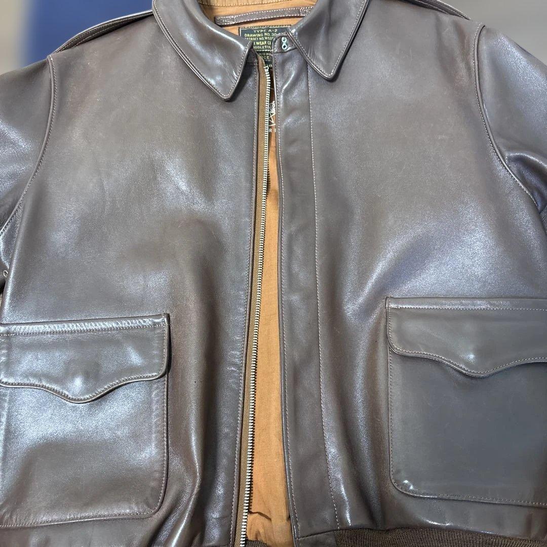 ROUGH WEAR リアルマッコイズ　A-2 フライトジャケット　レザー