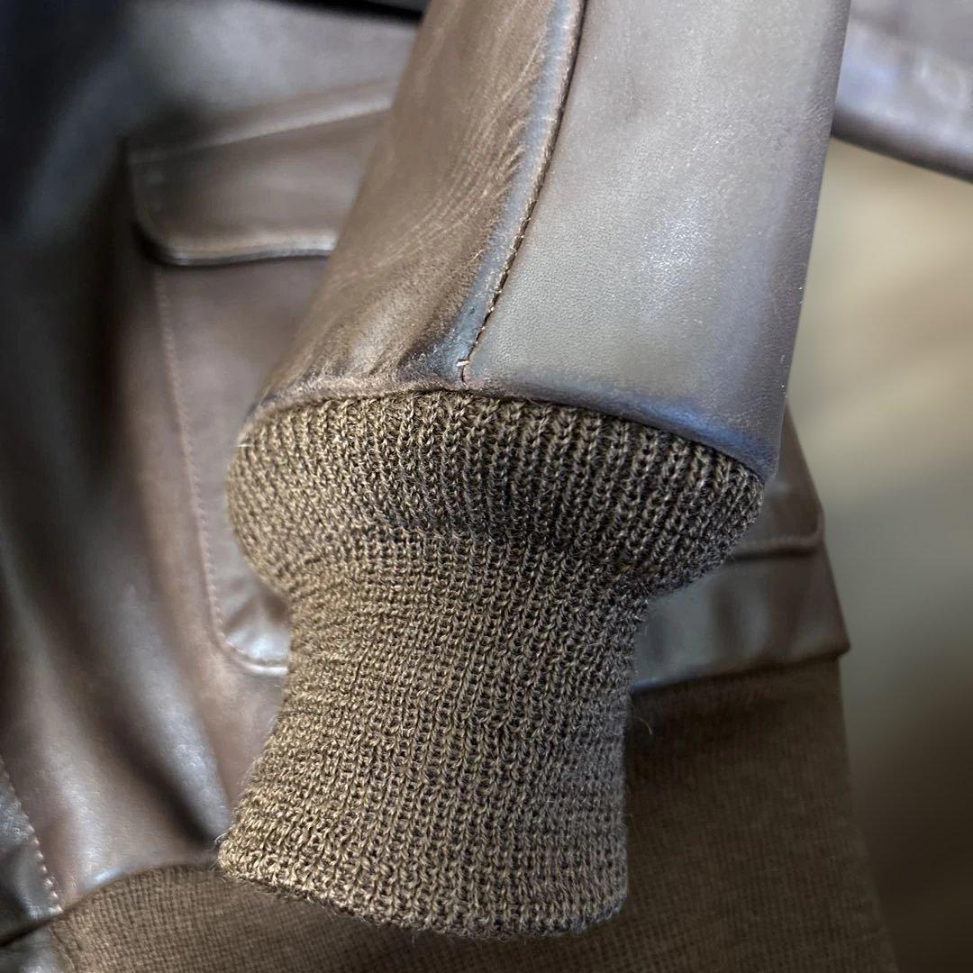 ROUGH WEAR リアルマッコイズ　A-2 フライトジャケット　レザー