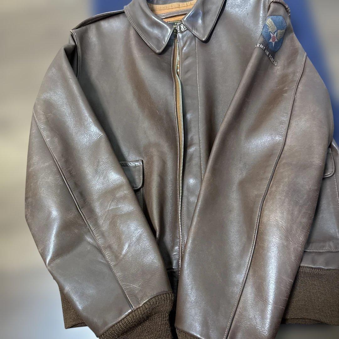 ROUGH WEAR リアルマッコイズ　A-2 フライトジャケット　レザー