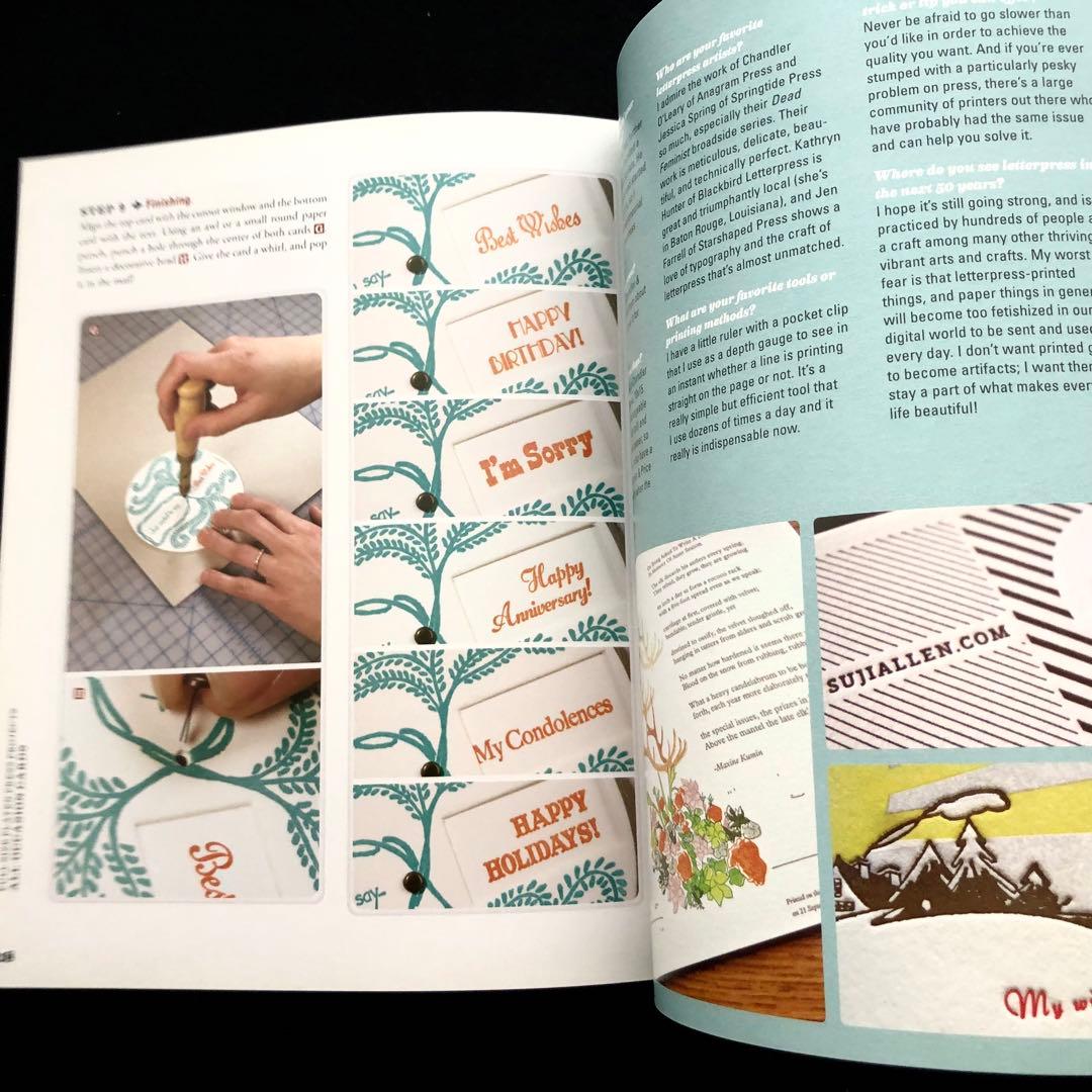 活版印刷 技法書「Letterpress Now」プラテンプレスほが