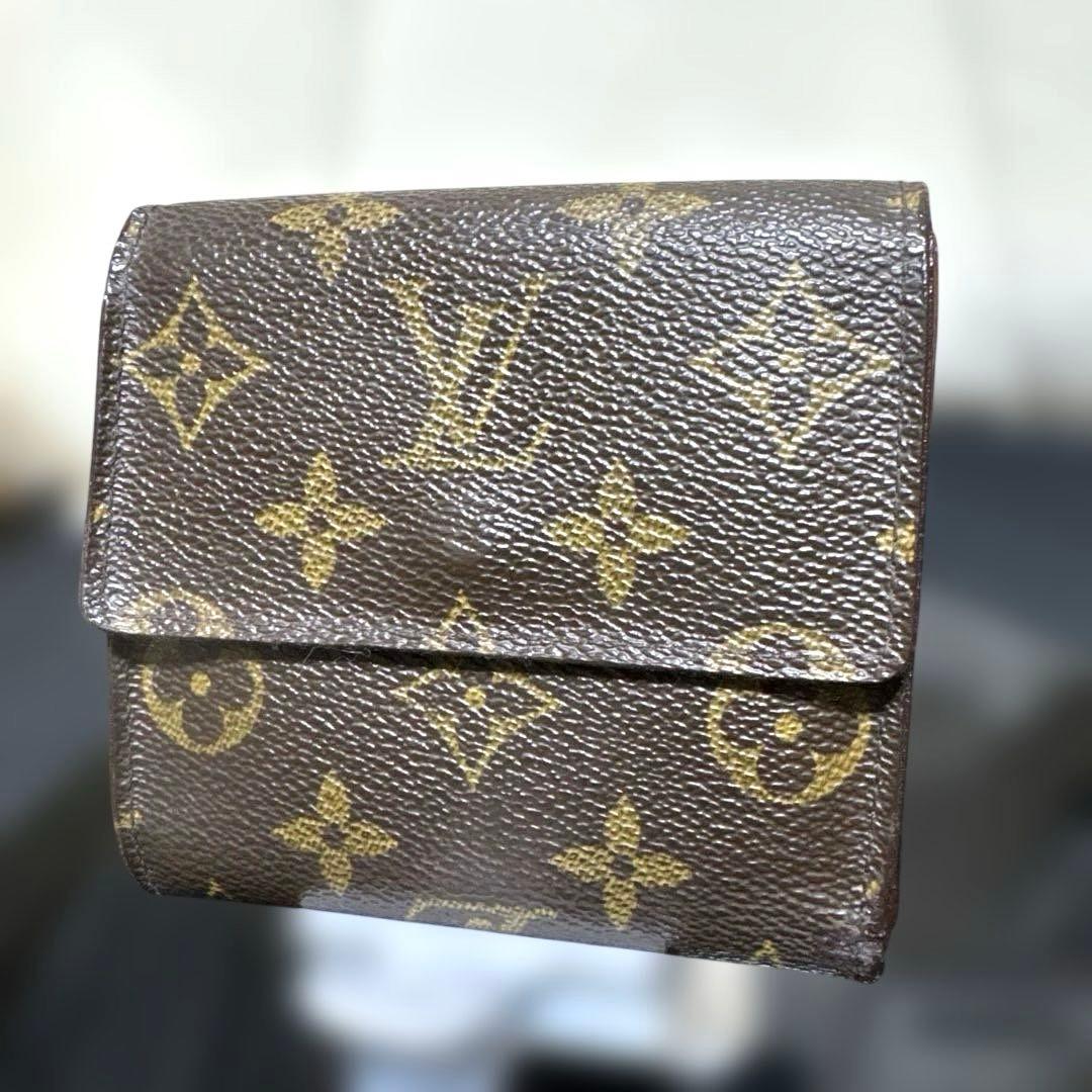 ⑧★在庫セール/良品♪モノグラム Wホック折財布