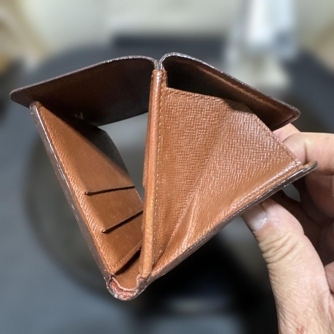 ⑧★在庫セール/良品♪モノグラム Wホック折財布
