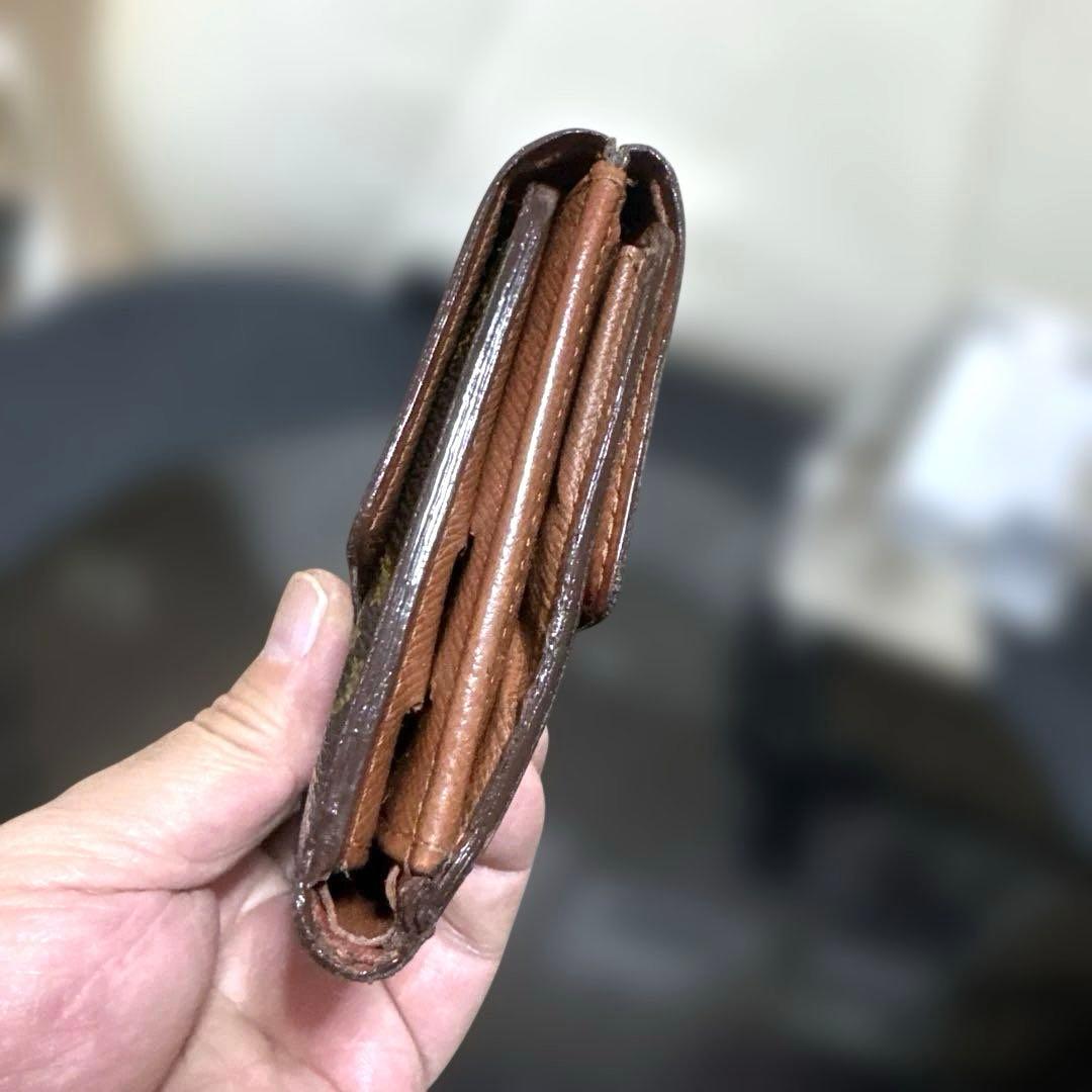 ⑧★在庫セール/良品♪モノグラム Wホック折財布