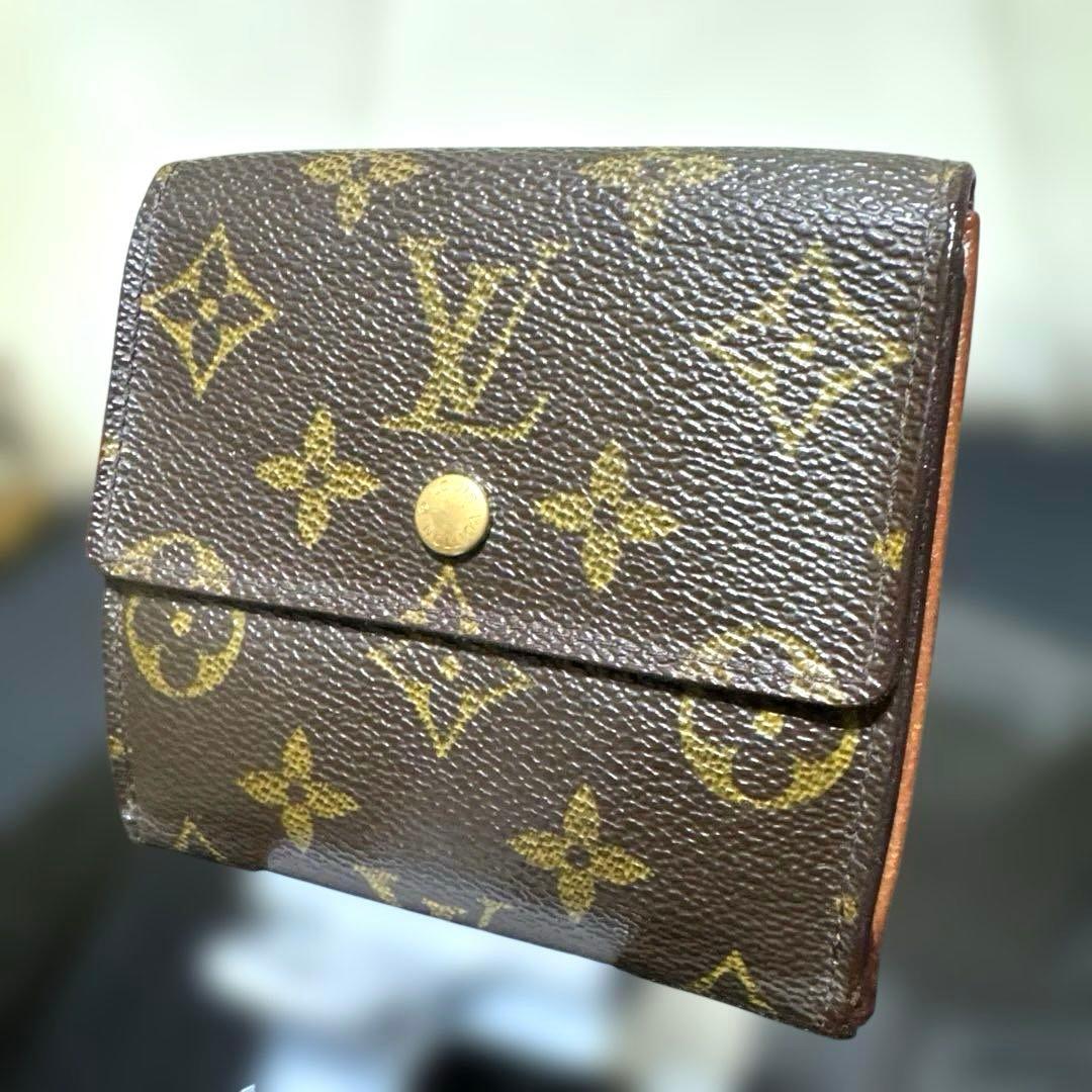 ⑧★在庫セール/良品♪モノグラム Wホック折財布