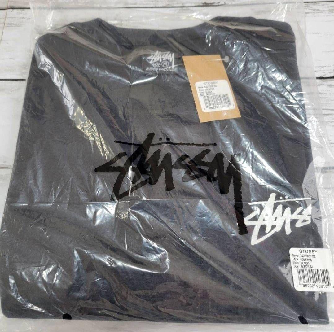 ステューシー FUZZY DICE 夏 STUSSY Tシャツ 黒 ダイス M