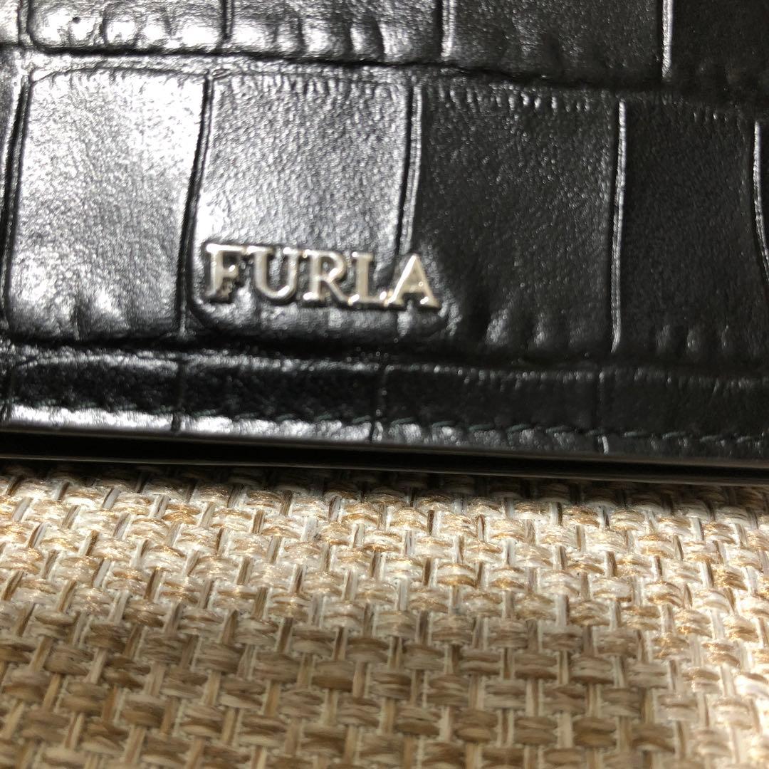 FURLA フルラ クロコダイル 名刺 カードケース
