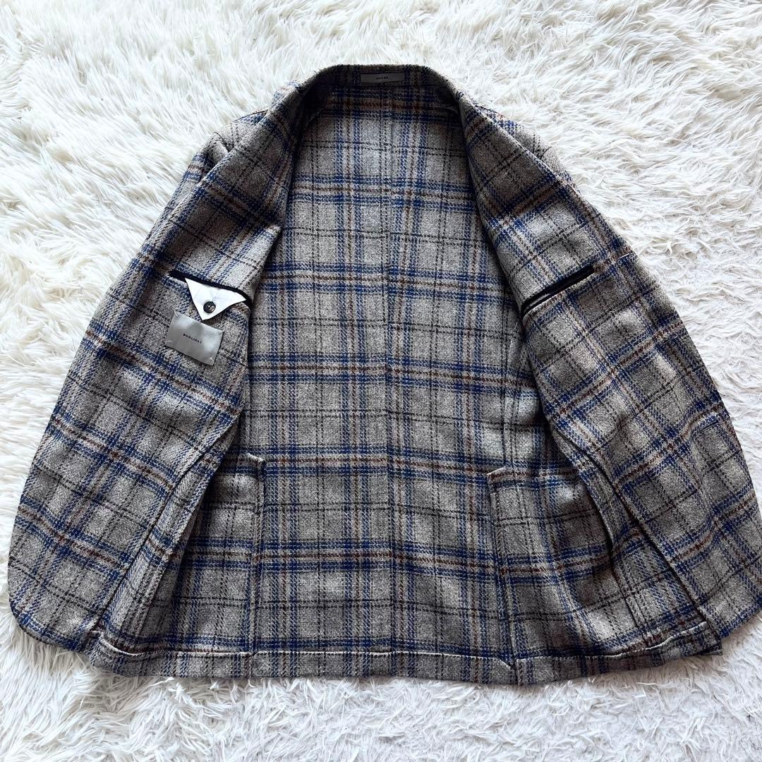 <極美品>BOGLIOLI dover ベージュ ツイードジャケット サイズ48
