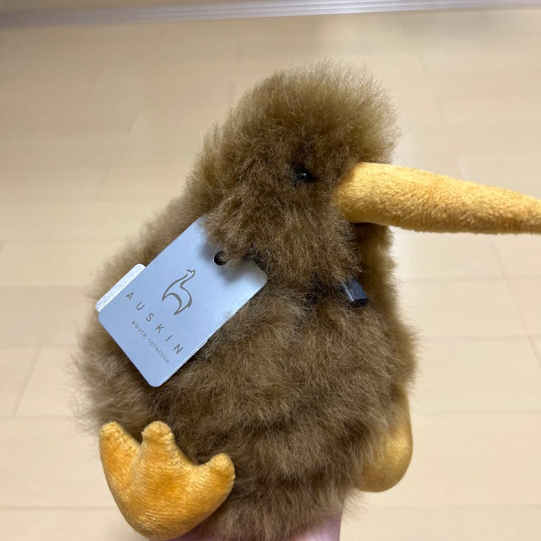 ベビーアルパカ毛ぬいぐるみ キウイ ブラウン