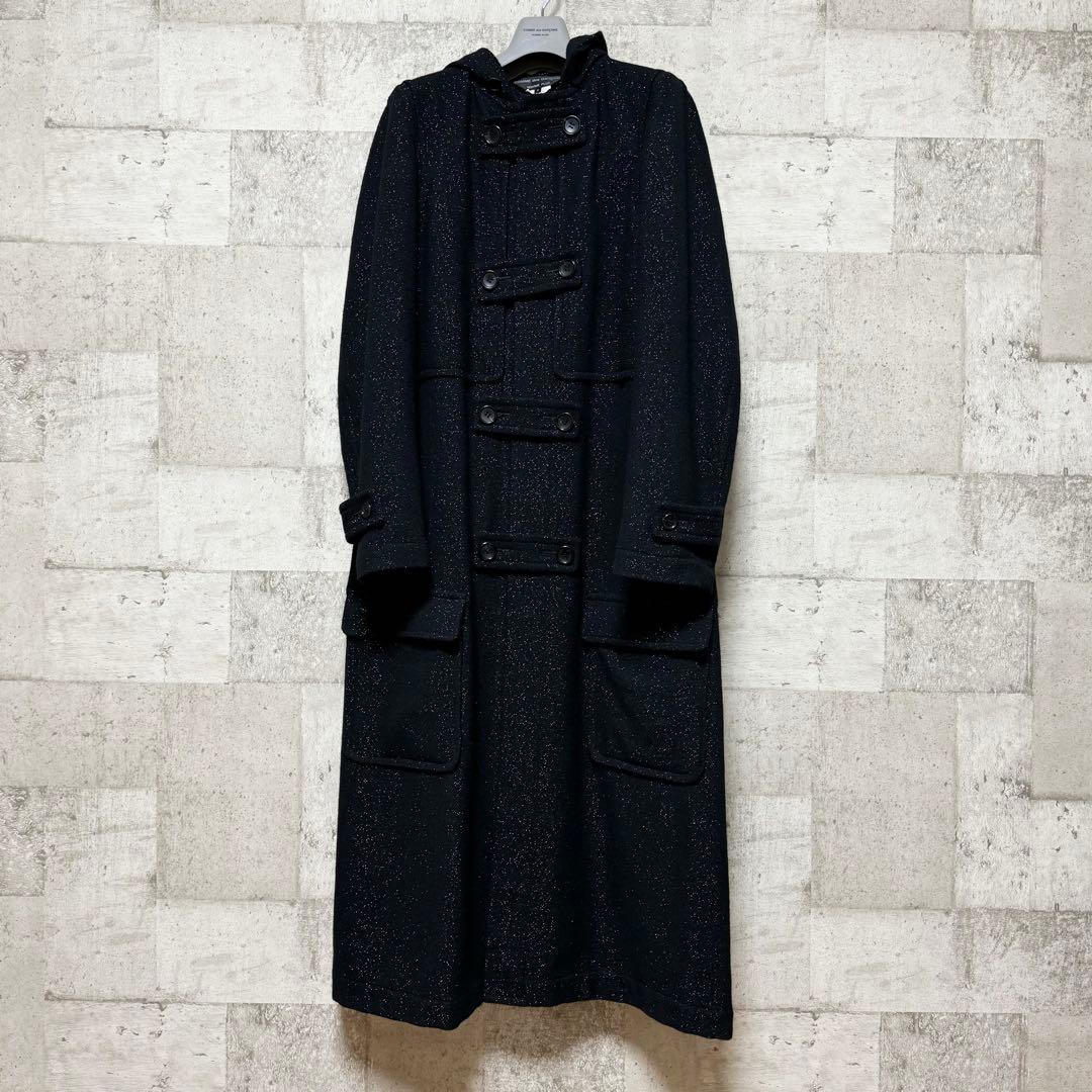 【名作】コムデギャルソン　ラメロングダッフルコート　2019AW