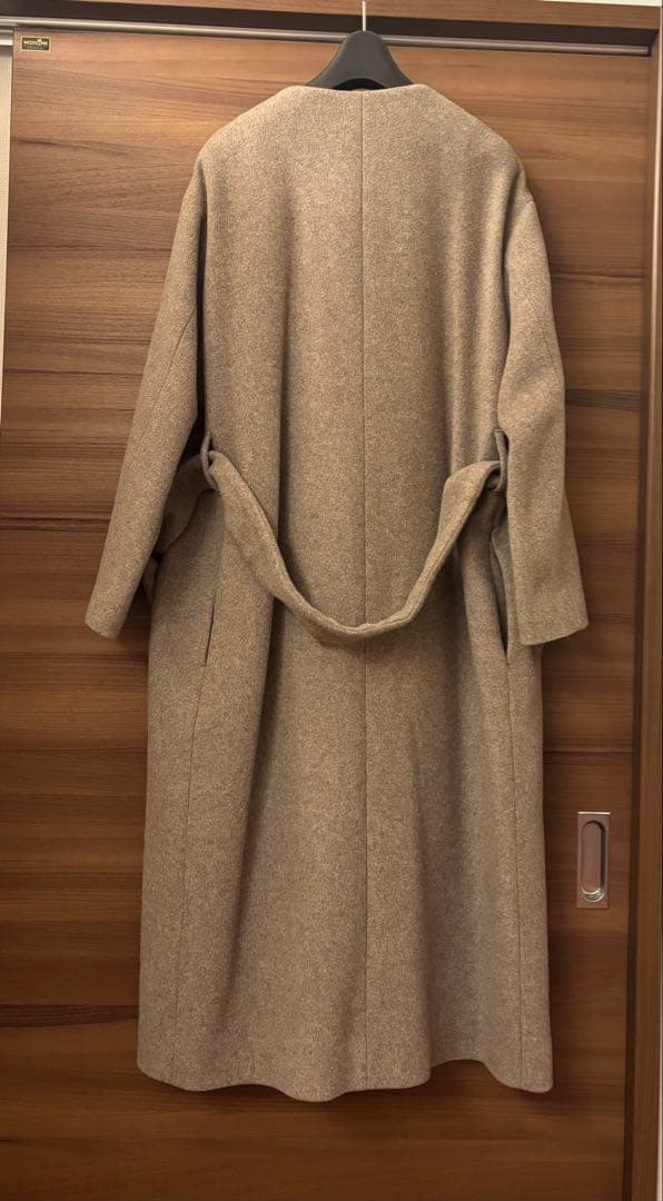 BEAUTY&YOUTHUNITEDARROWS ビーバーノーカラーロングコート