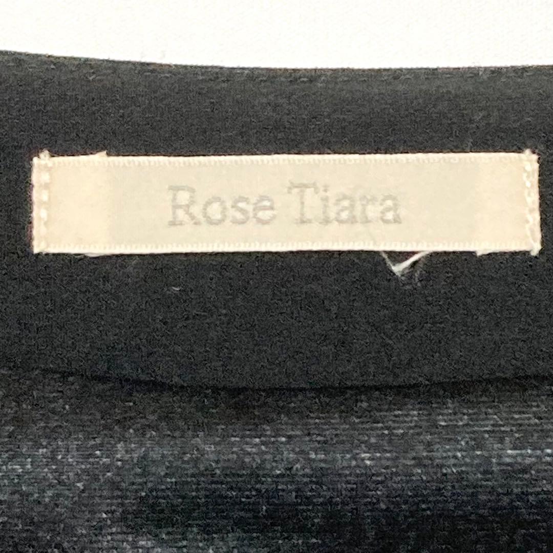 大きいサイズ★RoseTiara ローズティアラ★花柄 切替 フレアワンピース