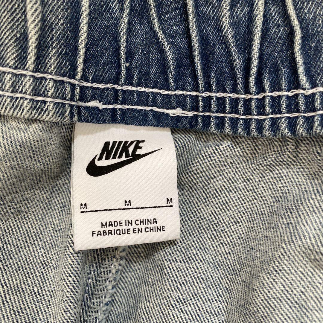 ナイキ NIKE スポーツウェア ワイドデニムパンツ レディースM ゆったり