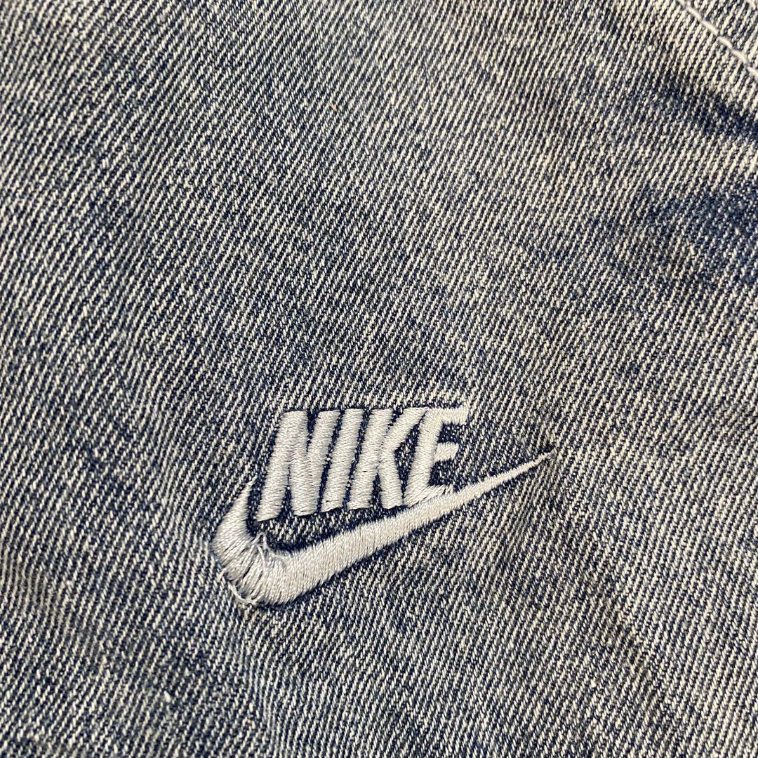 ナイキ NIKE スポーツウェア ワイドデニムパンツ レディースM ゆったり