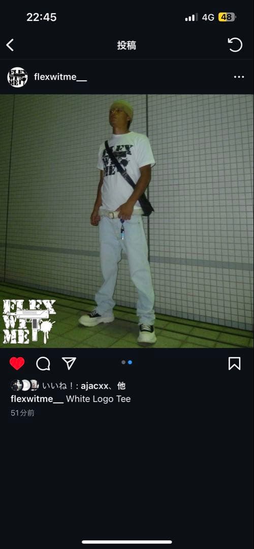 flexwitme T-shirt 黒 旧モデル