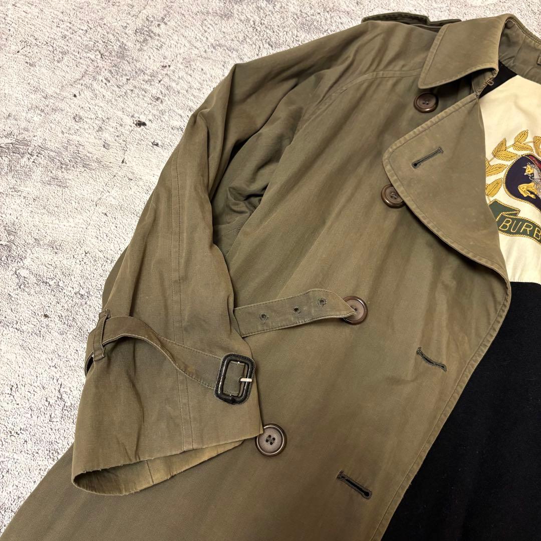 希少　ヴィンテージ　BURBERRYトレンチコート オリーブカーキ