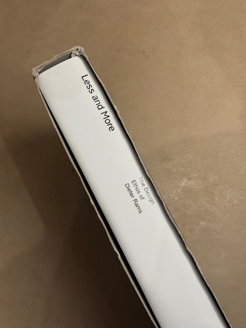 Less and More Dieter Rams ディーターラムス 日英　本