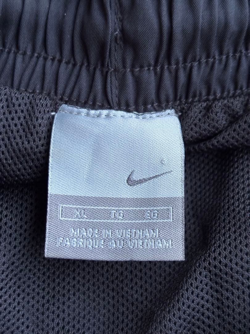 NIKE 00s ナイロンパンツ ワイド ブラック L
