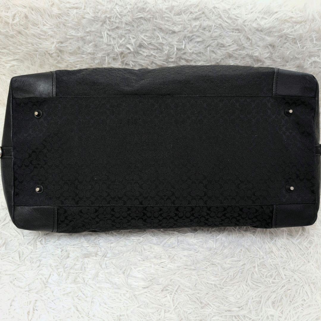極美品 COACH コーチ シグネチャー 2WAY ボストンバッグ キャンバス