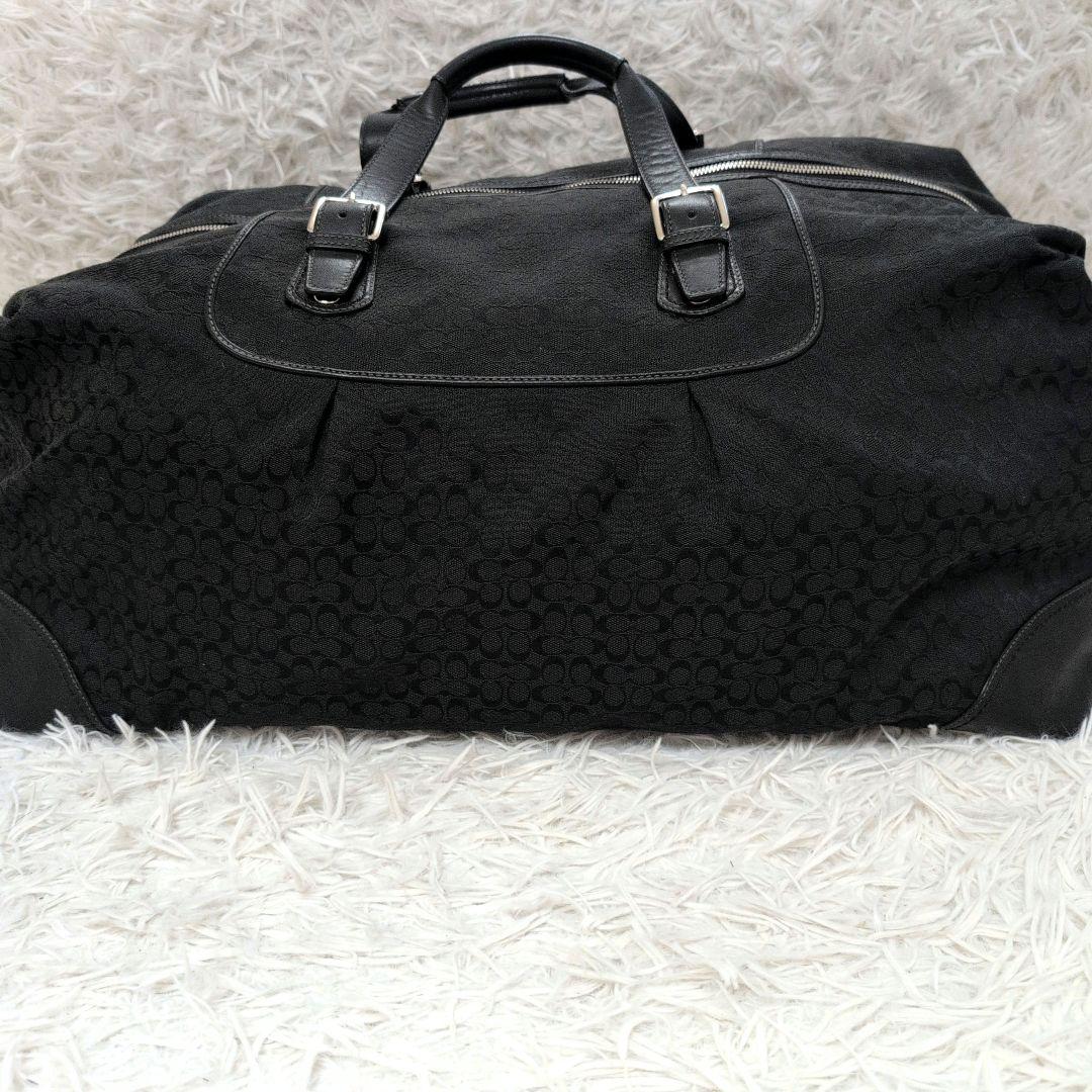 極美品 COACH コーチ シグネチャー 2WAY ボストンバッグ キャンバス