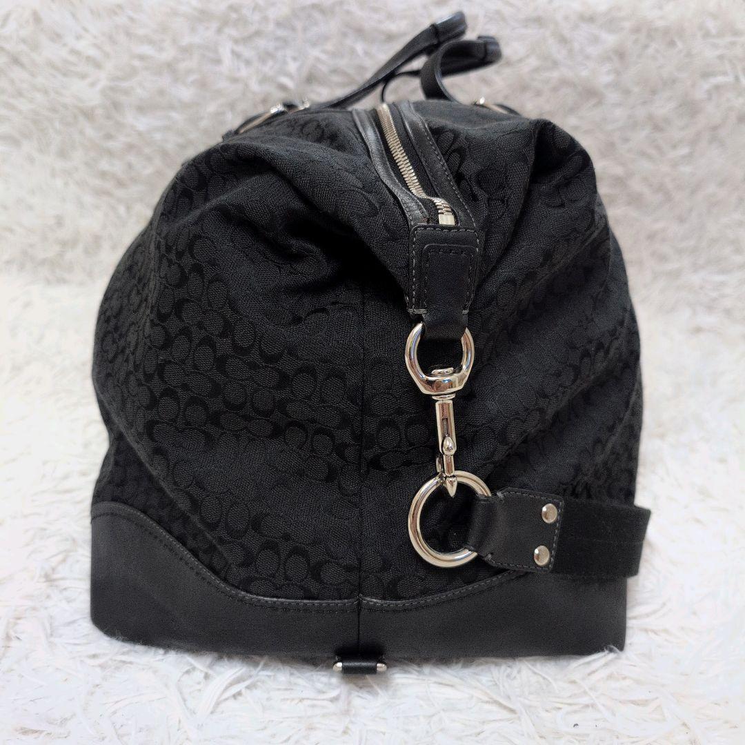極美品 COACH コーチ シグネチャー 2WAY ボストンバッグ キャンバス