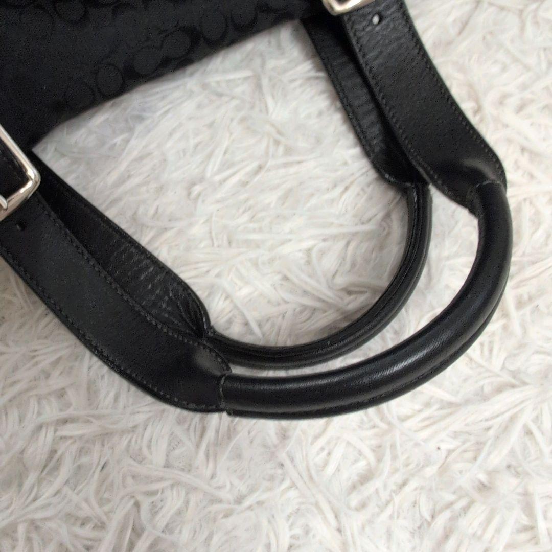 極美品 COACH コーチ シグネチャー 2WAY ボストンバッグ キャンバス
