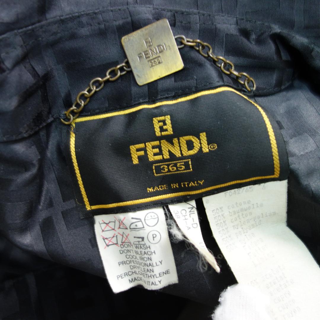 U*i様 9160美品 90s Fendi フェンディ ズッカ柄 ステンカラーコ