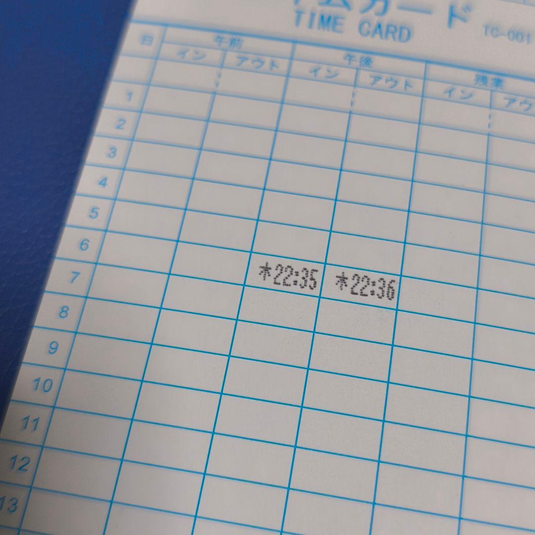 ★箱入カード付　TOKAI タイムレコーダーTR-001s 6欄印字