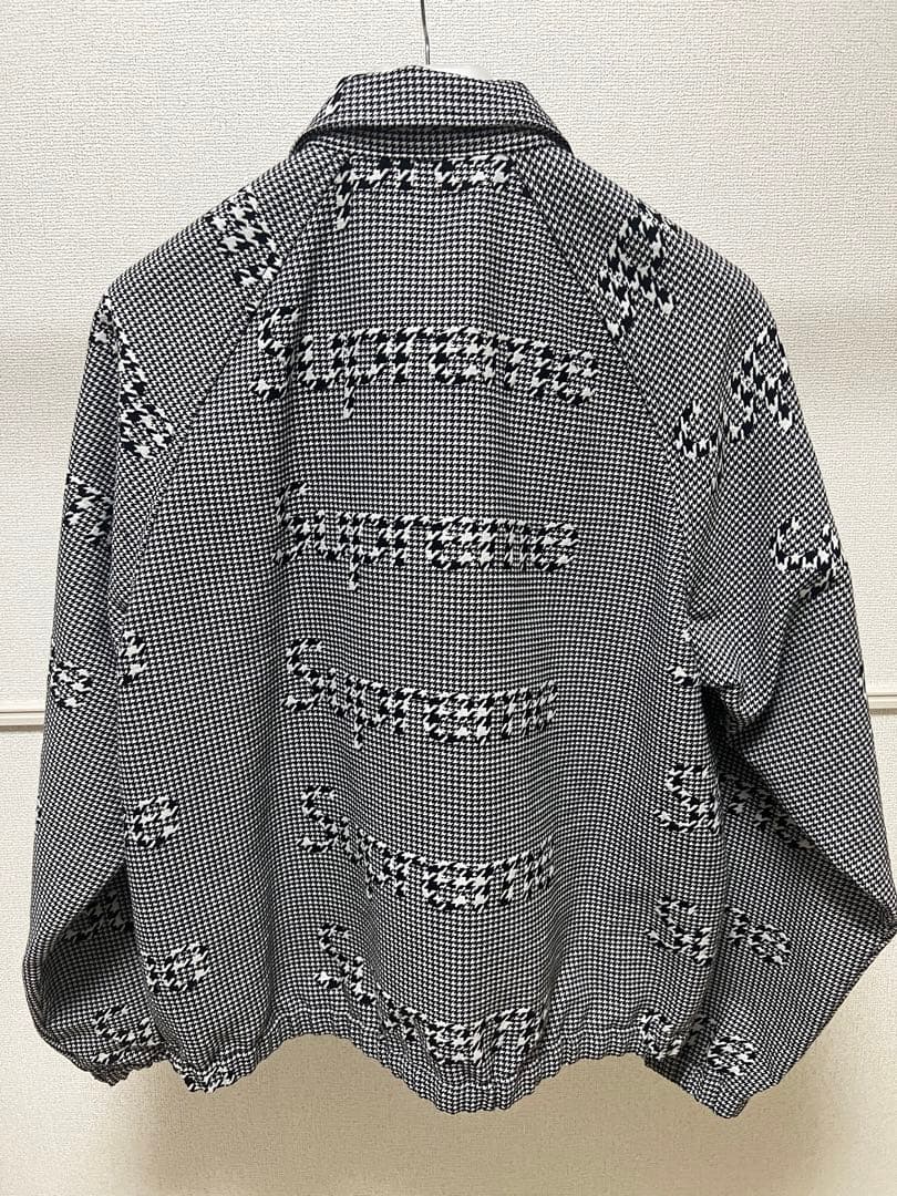 激レアSupreme Houndstooth Logos Snap Jacket