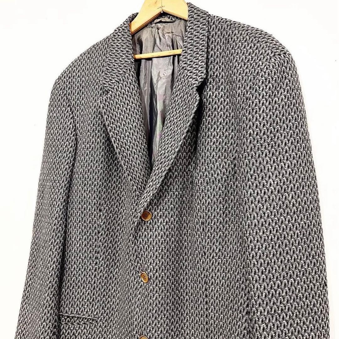 ジャケット・アウター 80s GIORGIO ARMANI tweed tailored jacket