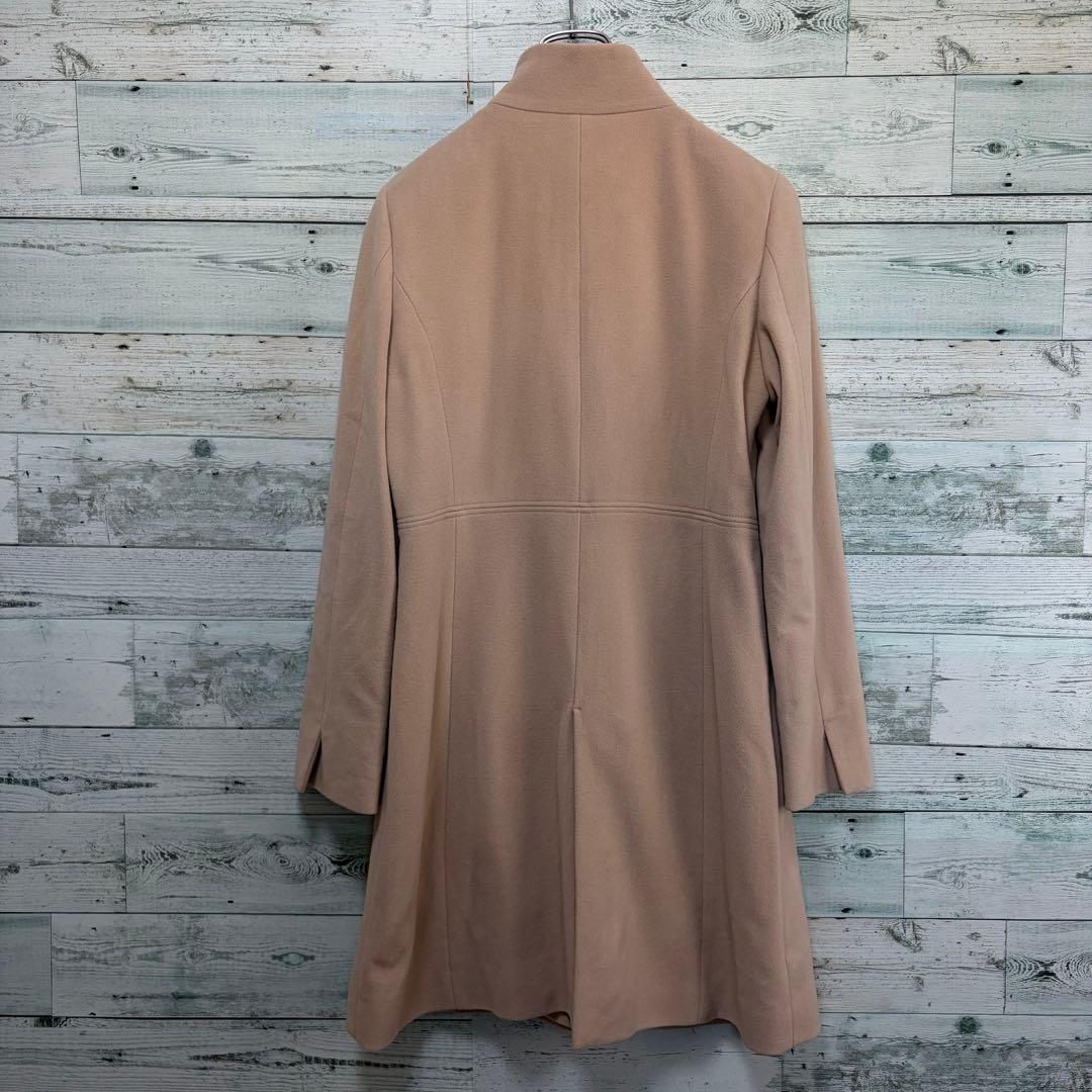 ☆美品☆23区　ウールロングコート　カシミヤ混　40サイズ　ベージュ　キャリア系
