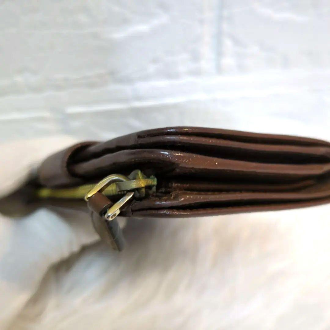 【美品】プラダ 折り財布 サフィアーノ 茶