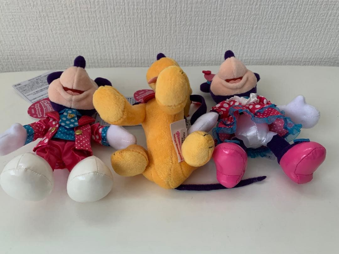 ディズニーパルパルーザ　ミニーのファンダーランド ぬいぐるみバッジ3体セット