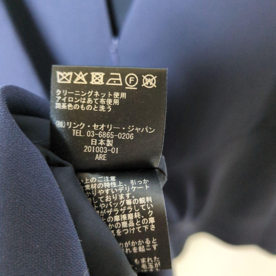 Theory セオリー クラシッククレープ アシメドレープドレス ノースリーブ