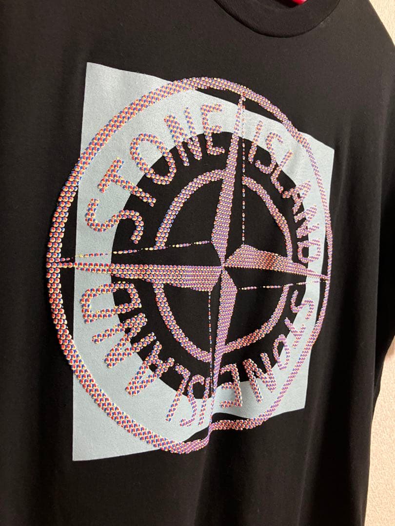 ストーンアイランド　コンパスロゴ　Tシャツ