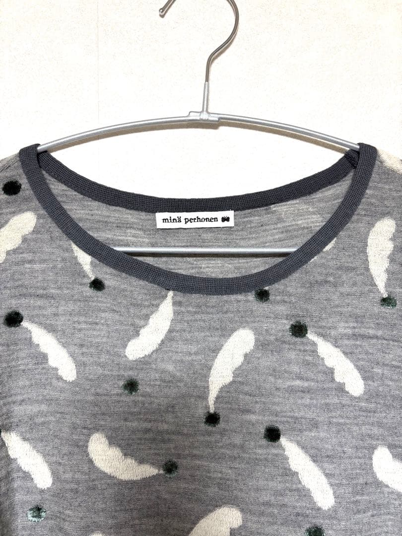mina perhonen feather seed ニットワンピース