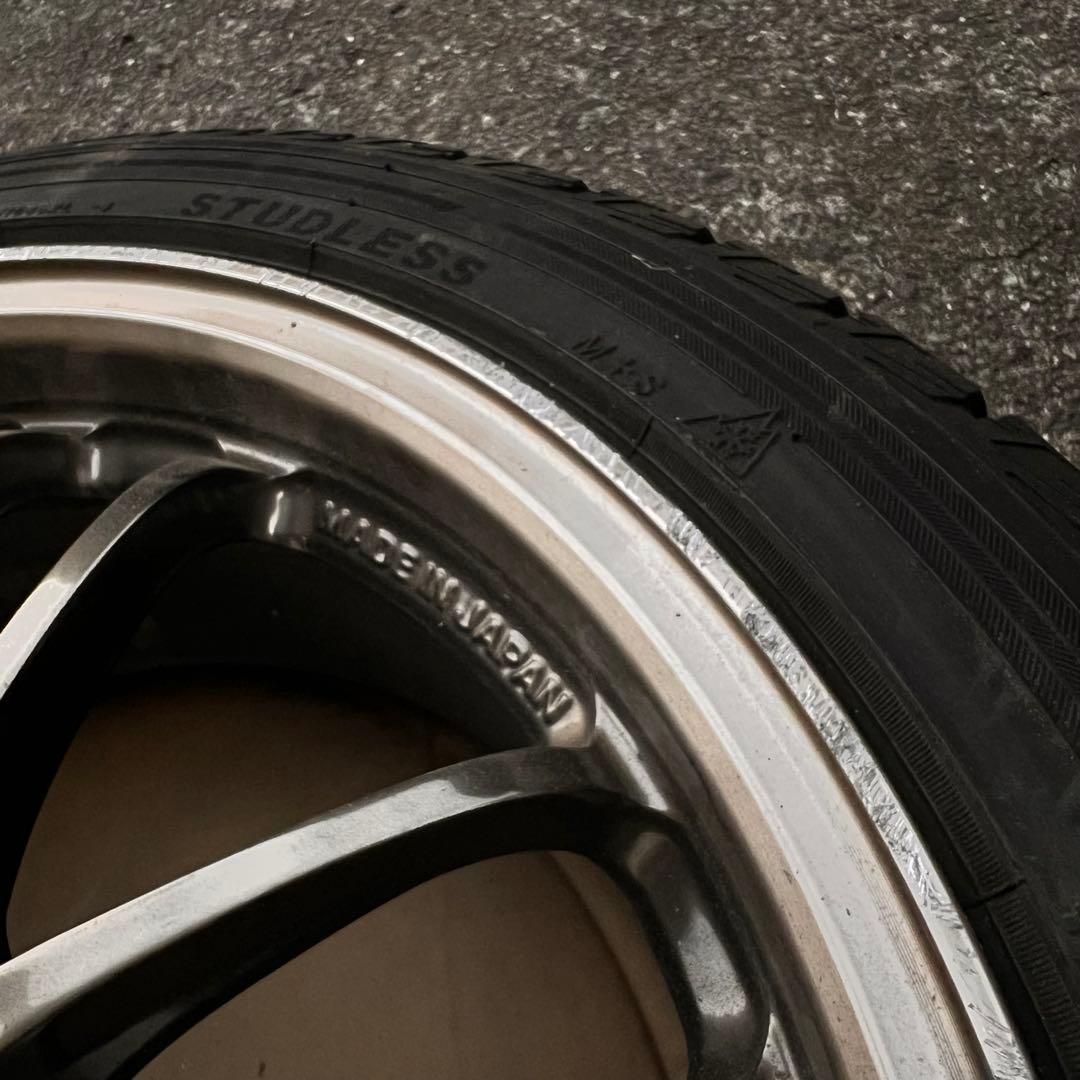 鍛造Rays VOLK RACING RE30 8J PCD100 スタッドレス