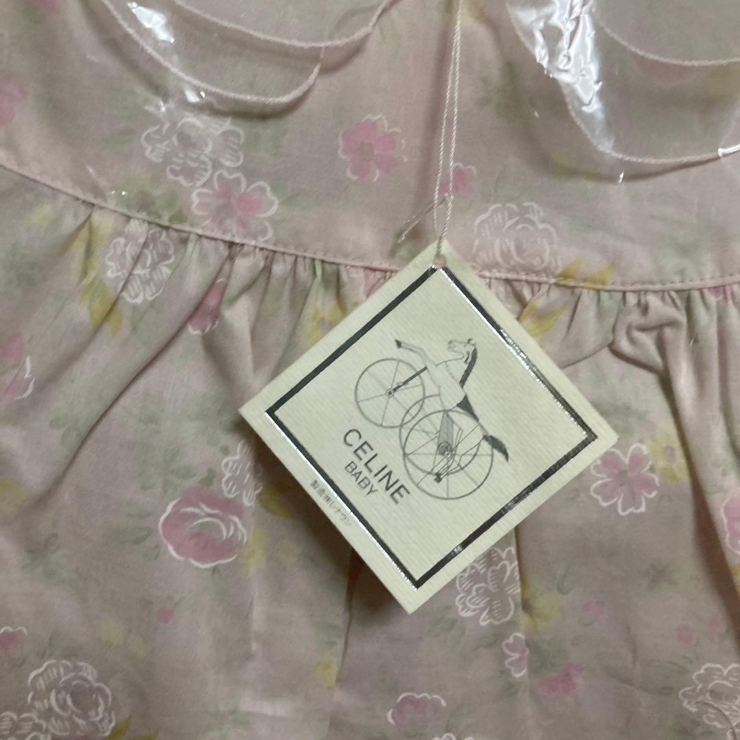 新品タグ付　セリーヌCÉLINE 80㎝ ブルマ付　ワンピース　花柄半袖レトロ