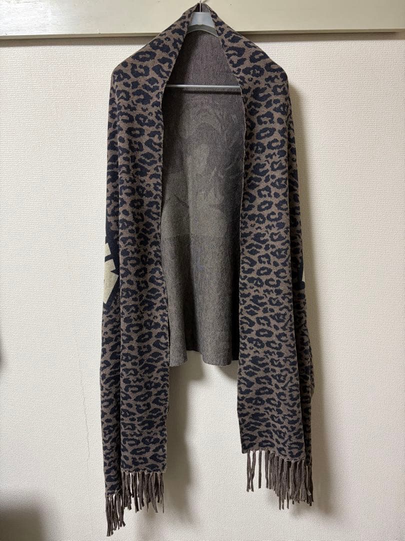 まー HYSTERIC GLAMOUR レオパードショールカーディガン