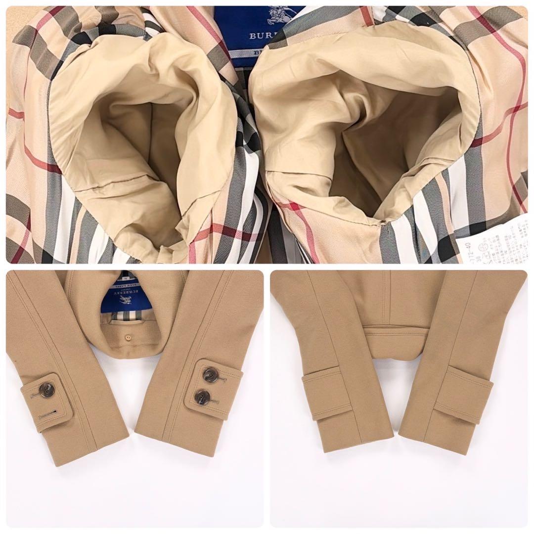 BURBERRY BLUE LABEL アンゴラ混ウールコート ノバチェック