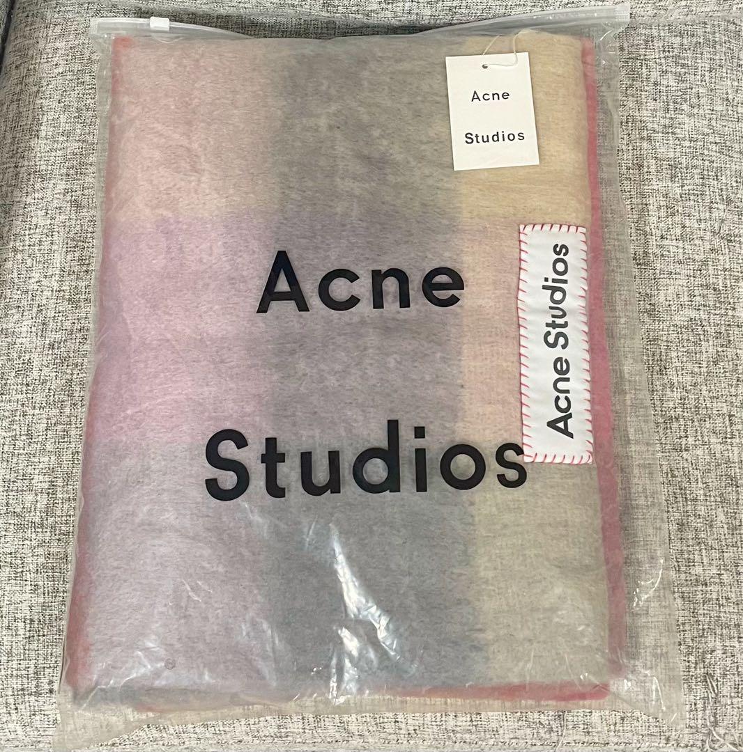 み*み様 新品未使用　Acne Studios モヘアチェックスカーフ　マフラー
