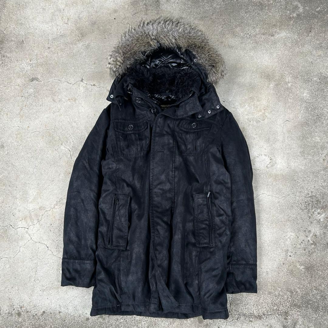 ジャケット・アウター 00s archive coating fur down coat Y2K
