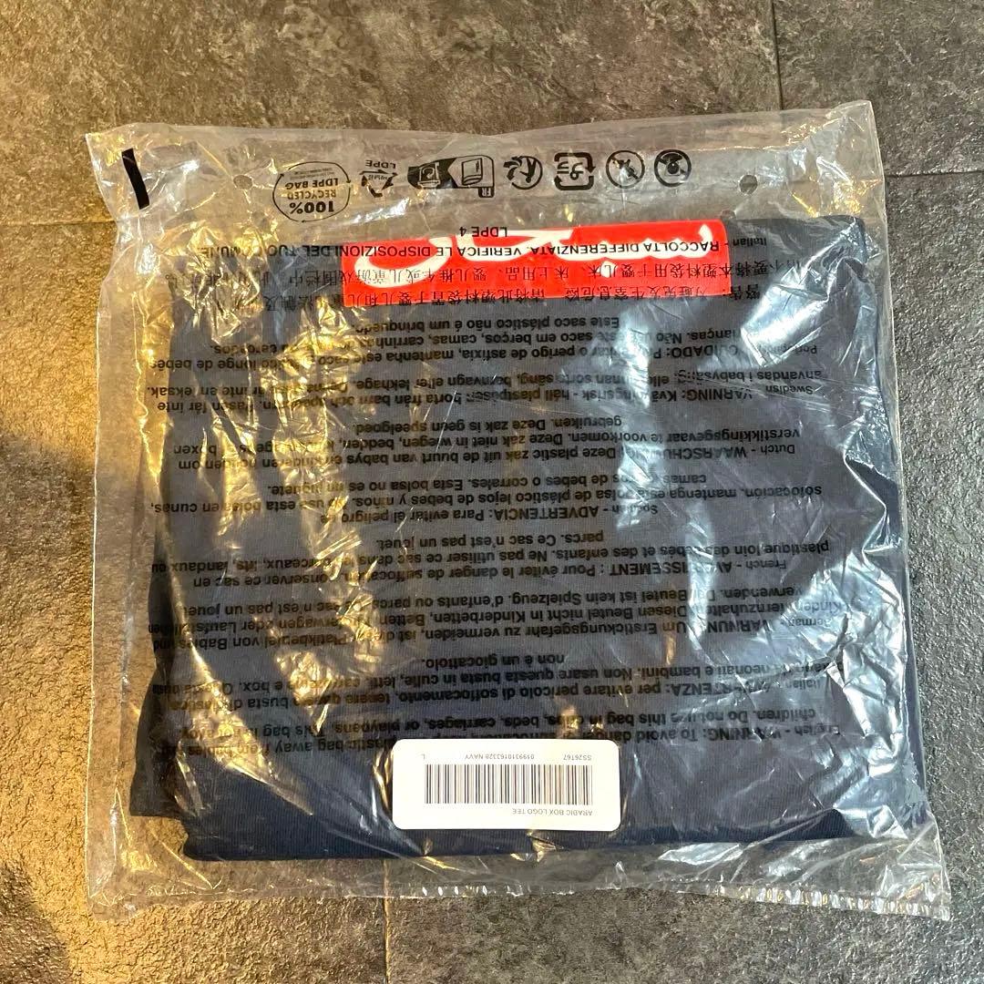 新品未開封　Supremeアラビック　ボックスロゴT Lサイズ