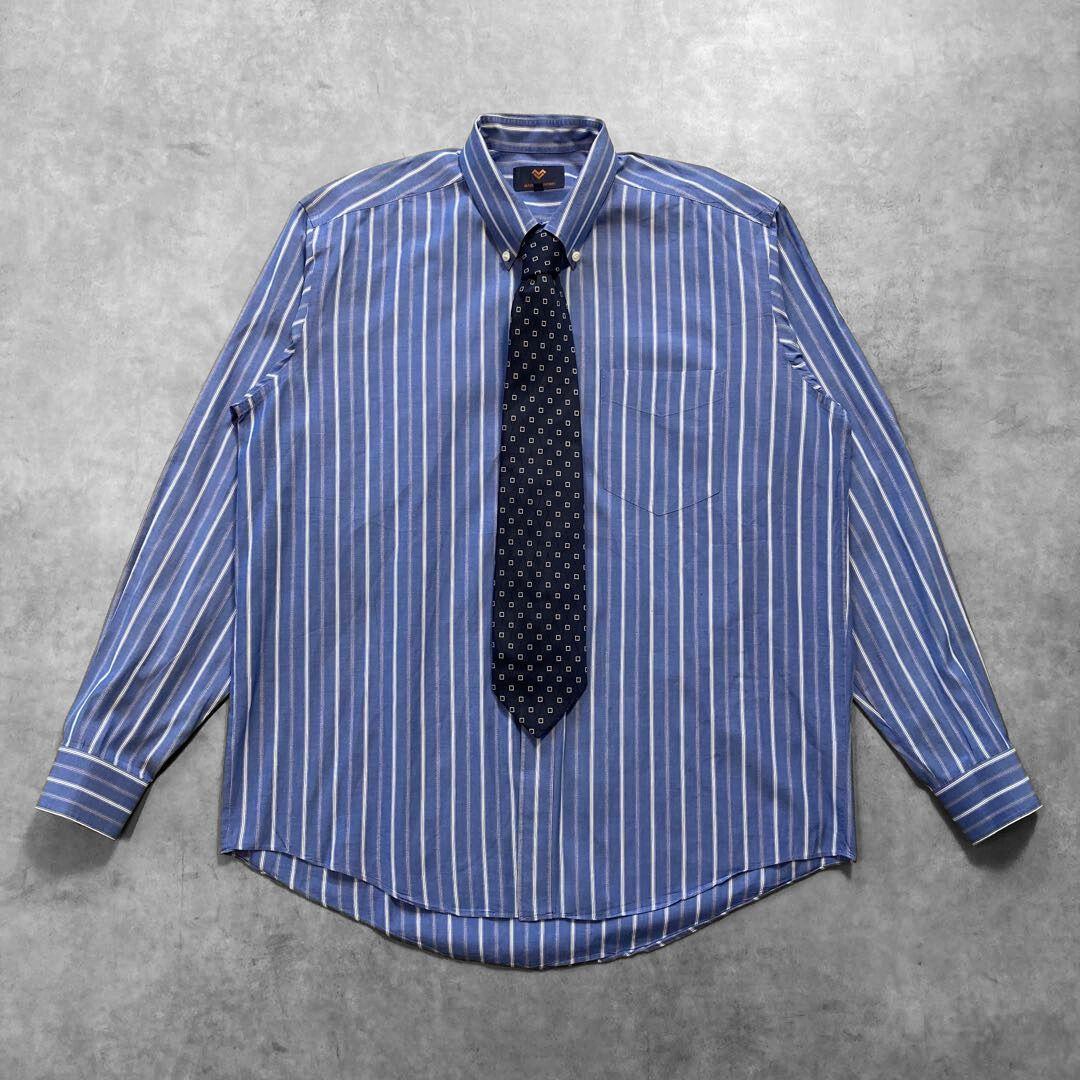 Brooks Brothers スーツ セットアップ L 紺 シャツ ネクタイ